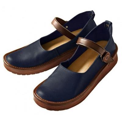 ふるさと納税 神戸市 【グッドデザイン賞】職人手作り マグネットストラップシューズ KAYAK[ネイビー/23.5cm] |  | 03