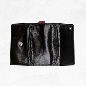 牛革 キーケース ステッチB(ブラウン×イエロー)