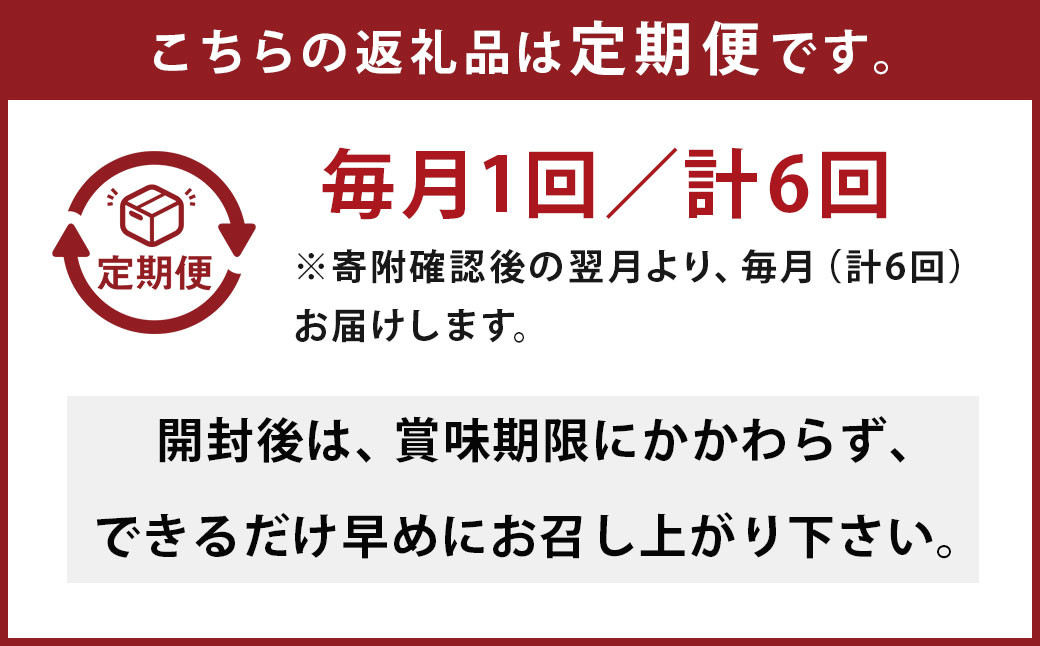 【6回定期便】阿蘇の雫 牛乳 200ml×8本セット 合計48本 合計1.6L×6回 ミルク 生乳100％使用