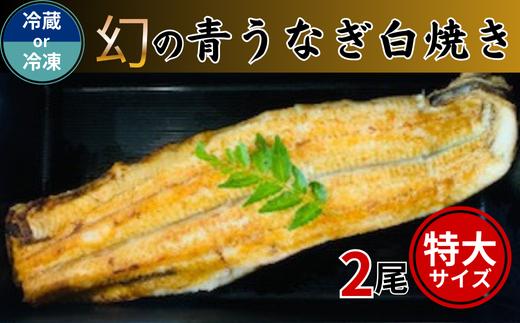 
            【選べる冷凍便・冷蔵便】幻の青うなぎ白焼き（特大サイズ）2尾
          