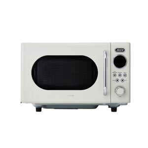 Toffy 電子レンジK-DR3　カラー：アッシュホワイト【kt072-005-2】電子ﾚﾝｼﾞ 消音機能 ｼﾝﾌﾟﾙ ｺﾝﾊﾟｸﾄ 軽量 ﾚﾄﾛ ﾌﾗｯﾄ