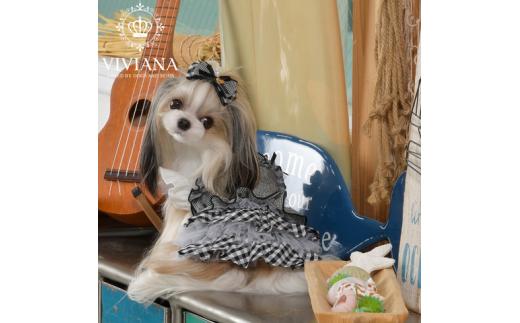 ドッグウェア「VIVIANA」ビスチェワンピース　/　Black