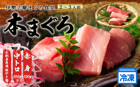 （冷凍） 本まぐろ 赤身 中トロ 計300g 伊勢志摩まぐろ食堂 ／ 本まぐろ本まぐろ本まぐろ本まぐろ本まぐろ