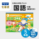 【ふるさと納税】プリント 江津市限定返礼品 七田式小学生プリント 国語 5年生 SC-47　【しちだ 七田式 プリント 小学生 教育 教材 国語】