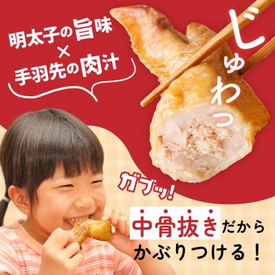 ふるさと納税 宗像市 手羽先明太子6本入×4袋セット【海千】_HA0349 |  | 01
