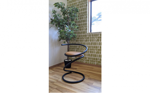 [№5533-7128]0219デザインチェア　ブラウン