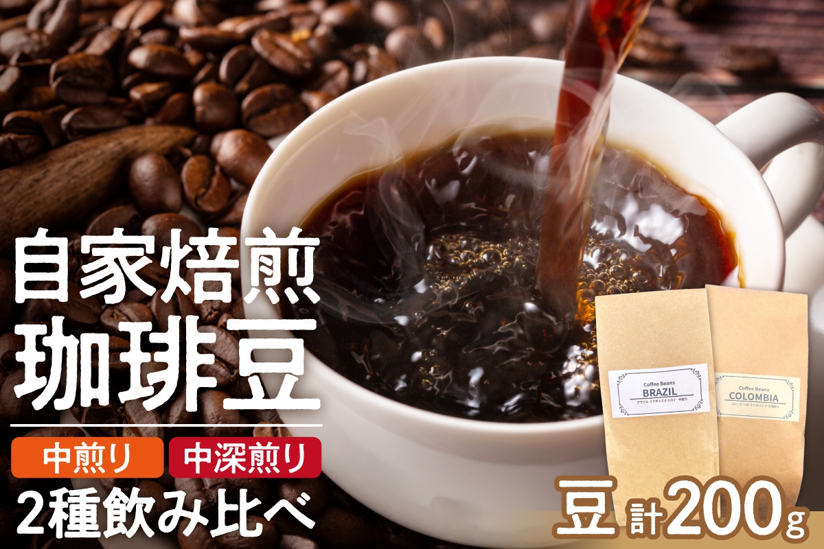 
                  コーヒー2種飲み比べセット（豆）200g | コーヒー 豆 珈琲 自家焙煎 北海道 札幌市
                