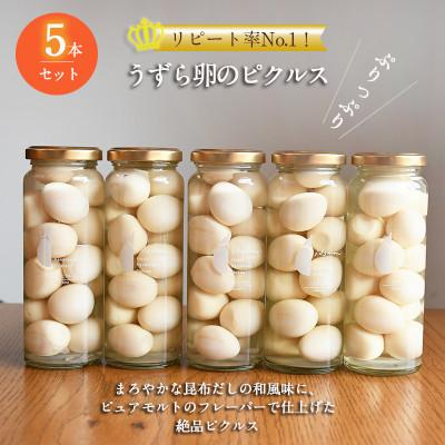 ふるさと納税 泉佐野市 うずら卵のピクルス 5本セット いずみピクルス NSW 015B484