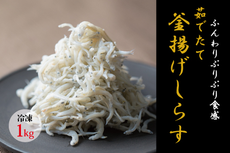 しらす 釜揚げしらす 1kg 箱入り【冷凍】 無添加 無着色【mar112】
