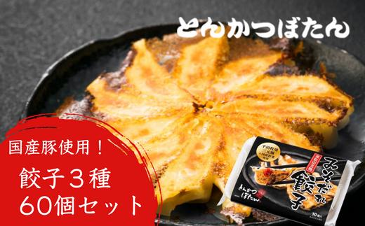 
東松山名物　みそだれ餃子・贅沢餃子セット 60個【 餃子 ギョウザ 3種 詰め合わせ 惣菜 東松山 】
