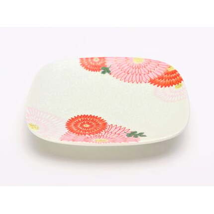 有田焼 幸楽窯 錦銀叩き菊花尽くし正角銘々皿 5枚セット 丸兄 A30-270_イメージ3