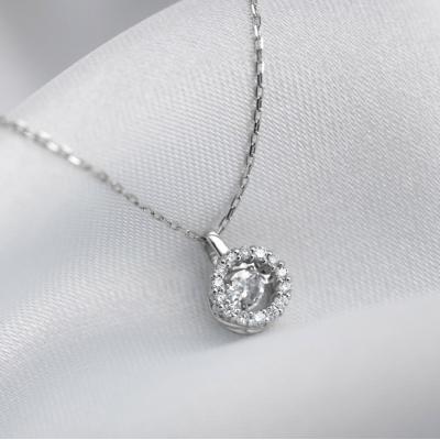 ふるさと納税 甲府市 ダンシングストーンダイヤペンダント(ネックレス)mineプラチナ0.05ctシンプルFTW-2512 |  | 01