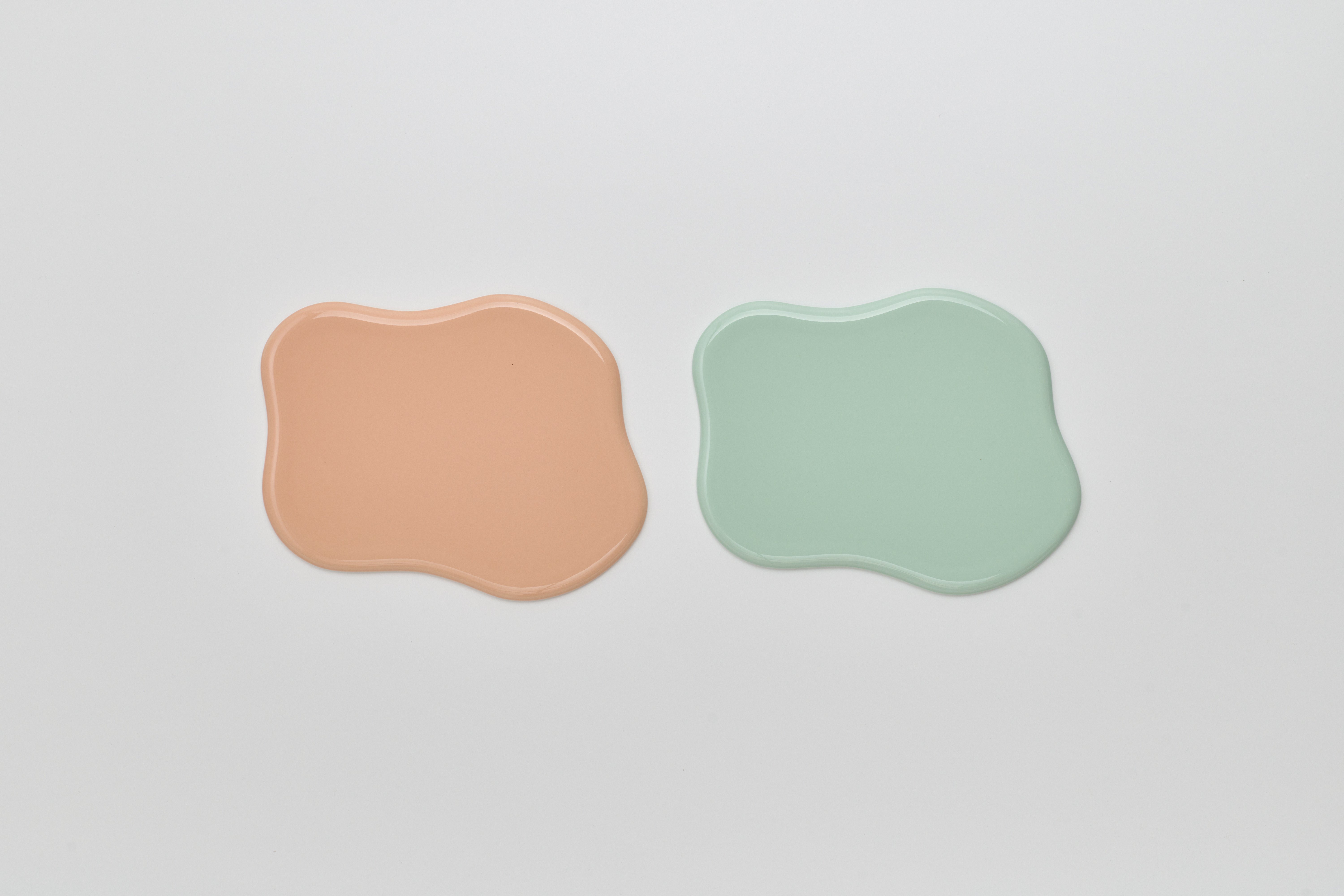 
            2016/ GS Tray B Set【2016/オリジナル】有田焼 トレイ 2枚 プレート インテリア アプリコット ピスタチオ シンプル A20-654
          