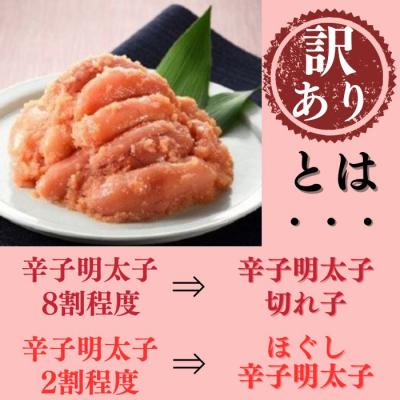 ふるさと納税 新宮町 【訳あり】無着色辛子明太子切れ子300g×3個【辛子明太子】.AC321 |  | 01