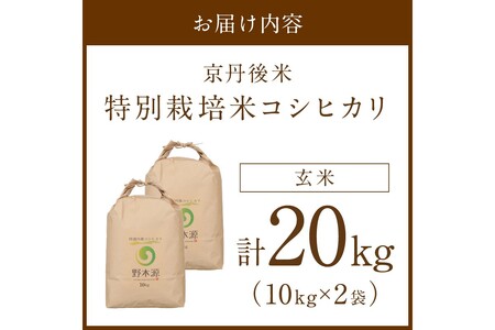 2025年産 京丹後米 特別栽培米コシヒカリ 20kg（玄米）