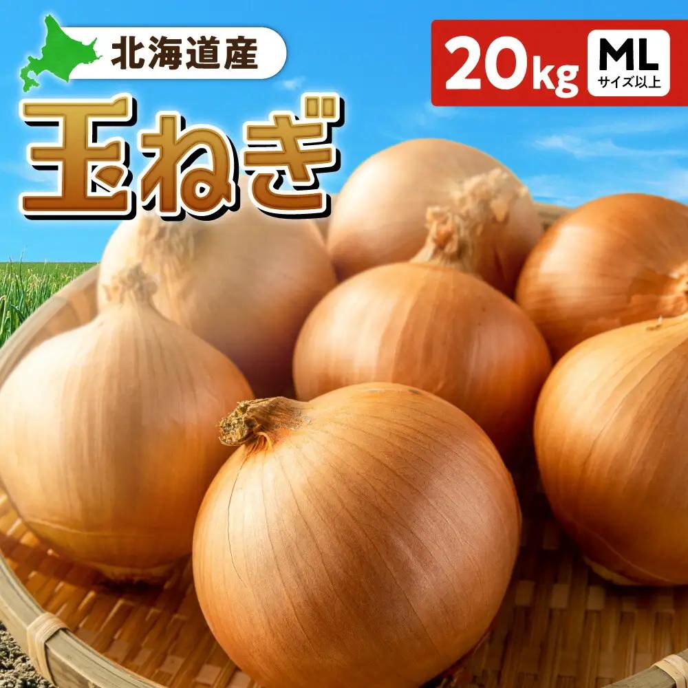 玉ねぎ 北海道産 20kg MLサイズ以上
