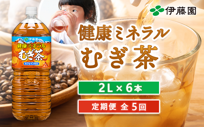 『定期便：全5回』健康ミネラルむぎ茶2L×6本【500010】_イメージ1