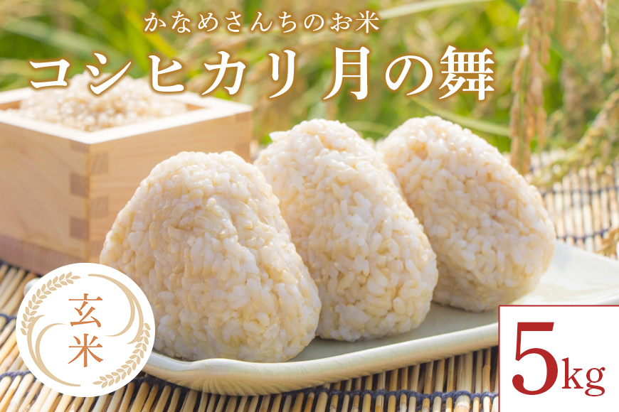 
                  かなめさんちのお米「月の舞」玄米 5kg 令和7年度産 米 玄米 コシヒカリ こしひかり ブランド米 お米 げんまい 国産 おにぎり 弁当 R7年産 ごはん おいしい 旨い ふっくら お米 茨城県 笠間市 いばらき
                