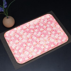 タツクラフト 友禅和紙トレー M 33cm 2枚セット 桜 雪うさぎ