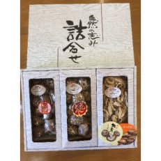 大分県産原木椎茸3種食べくらべギフトセットG　どんこ80g 花どんこ100g スライス60g