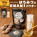 【ふるさと納税】豊後大野市産 はちみつ（280g）とUMAMIパウダー（50g） セット 蜂蜜 椎茸パウダー 香ばしいUMAMI 椎茸 しいたけ 出汁 ダシ 調味料 粉末 万能 大分県産 九州 詰合せ 送料無料