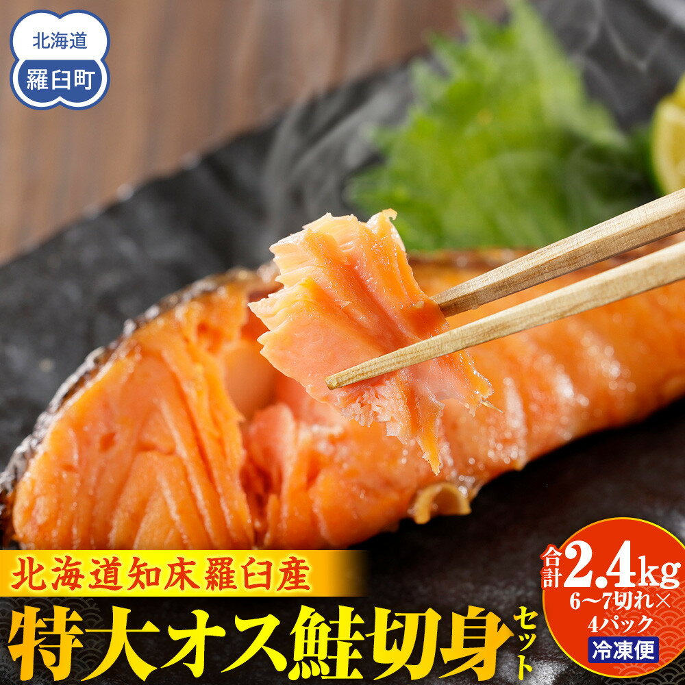 【ふるさと納税】知床らうす 特大オス鮭切身セット 生産者 支援 応援