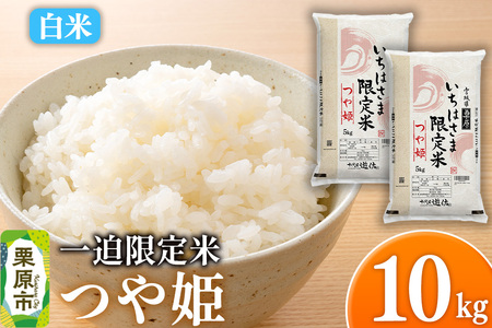 【白米】令和7年産 一迫限定米 つや姫 10kg（5kg×2袋）