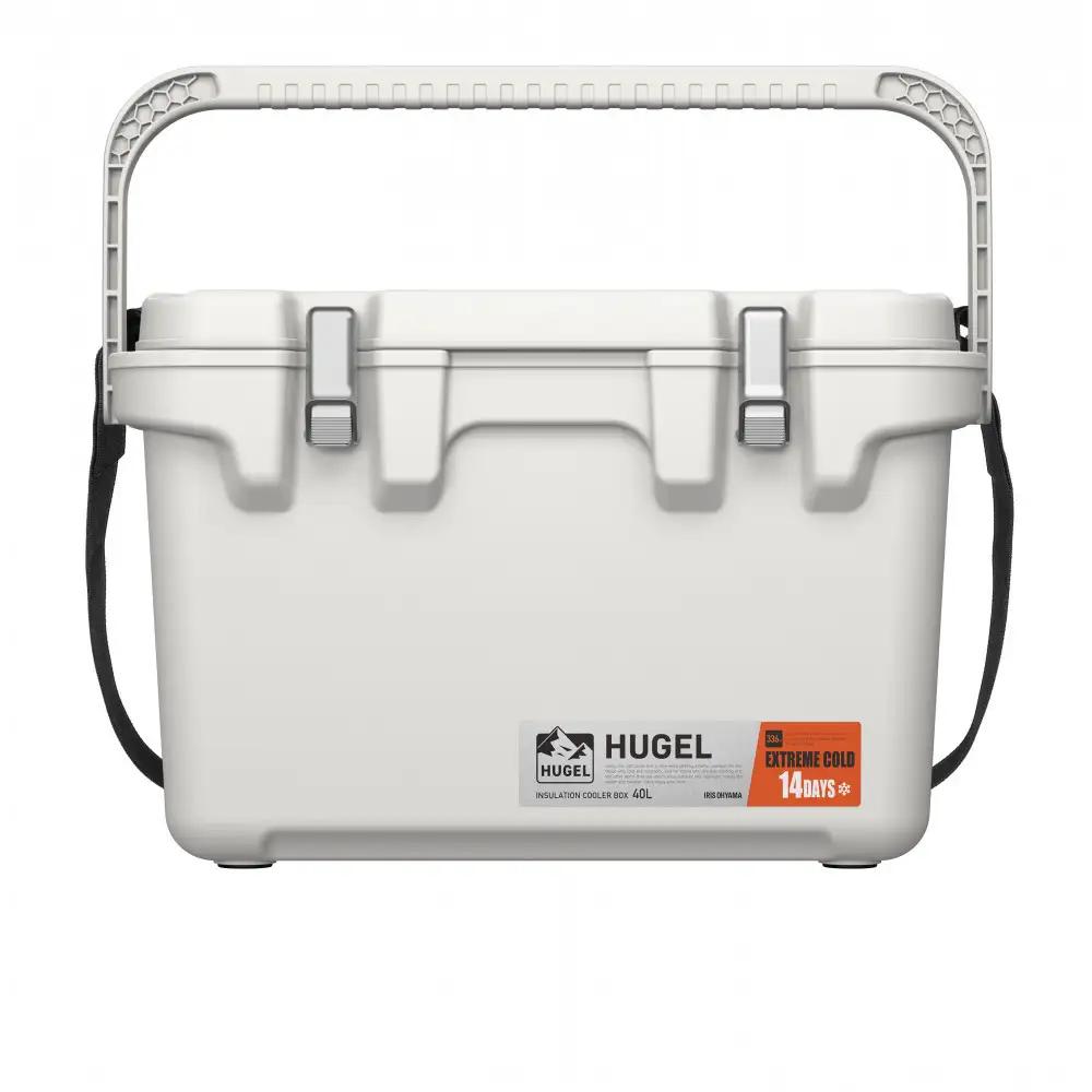 ☆リニューアル☆クーラーボックス ＨＵＧＥＬ 真空断熱クーラーボックス 40L VITC-40R ホワイトアッシュ 大容量 6面真空断熱パネル 真空断熱 高保冷 アウトドア キャンプ BBQ 釣り ス