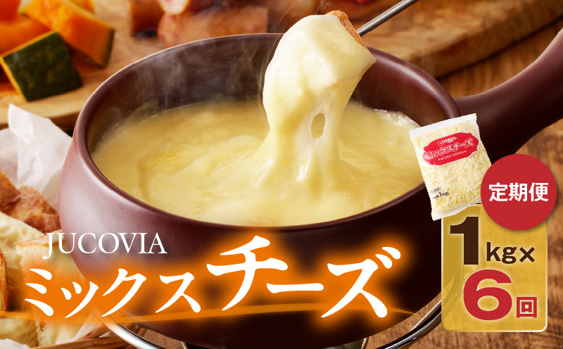 JUCOVIA ミックスチーズ 定期便 1kg×全6回【小分け 普段使い 高評価 ちーず 乳製品 ムラカワチーズ 一人暮らし ファミリー ピザ トースト 大阪 泉佐野 大阪府 泉佐野市】