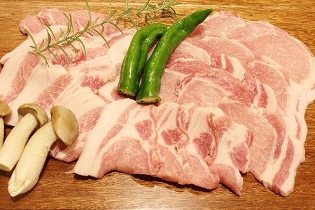 【京丹波高原豚】 ロース 焼肉用　1kg 【豚肉】  [010TN002]
