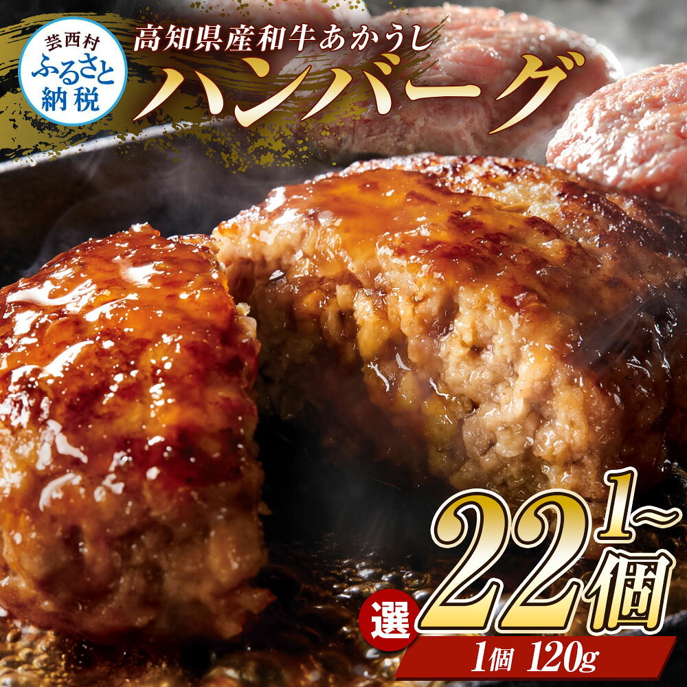 【ふるさと納税】ハンバーグ 冷凍 創業50年老舗レストランの幻の和牛あかうしハンバーグ120g 1個 2個 5個 11個 22個 無添加 人気惣菜 牛肉 豚肉 合挽 国産 焼くだけ 土佐あか牛 贈答 ギフト 熨斗 惣菜 小分け 簡単調理 真空パック お試し 5000円 30000円