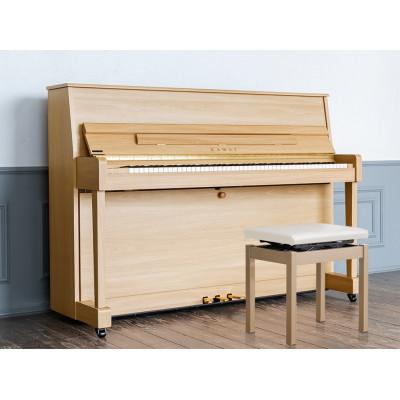 ふるさと納税 磐田市 【ピアノ】カワイ KAWAI の新品アップライトピアノNF-15(ライトオーク色) |  | 01