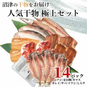 干物 2022極上ギフト 厳選 8種 14パック 贅沢 ひもの 計15枚 しらす 100g 沼津 加倉水産 贈答