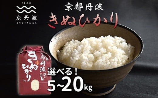 
                  京丹波きぬひかり 選べる 数量 5kg 10kg15kg 20kg 令和7年産 京都 精米 キヌヒカリ　[010MB002X]
                