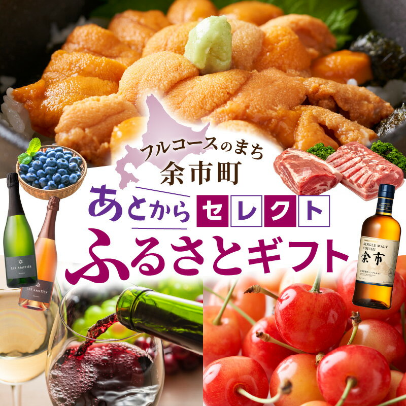 【ふるさと納税】余市町 あとからセレクト 2年間有効！選べる返礼品ギフト 海の幸・フルーツ・ワイン・ウイスキーなど ギフトコード 返礼品 2年間有効 選べる 北海道 いくら りんご さくらんぼ 余市ワイナリー ニッカウヰスキー 余市 余市蒸溜所 北海道 送料無料