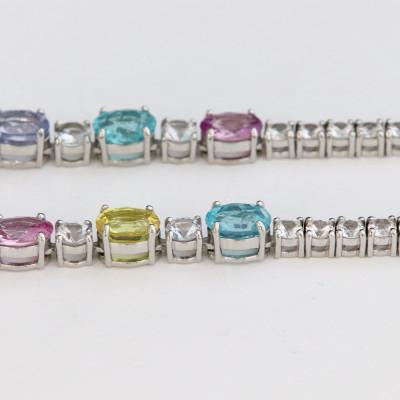 ふるさと納税 山梨市 プラチナファンシーカラーストーンYネックレス【FCS34.37ct・長さ40cm】G5624 |  | 03