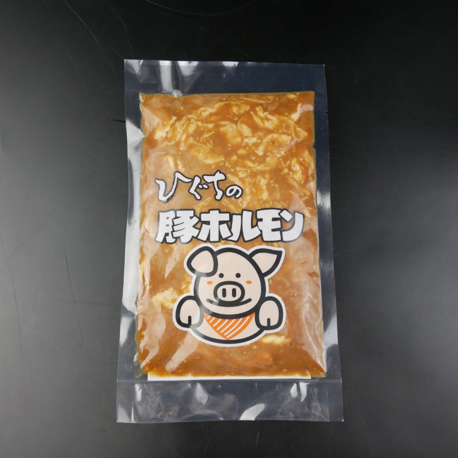 ＜肉のひぐち＞味付「国産豚ホルモン」300g×3（計900g）