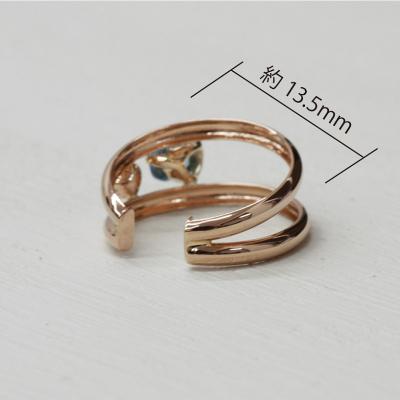 ふるさと納税 甲府市 K18PG/YG ブルートパーズ/ダイヤモンド 手作り イヤーカフ ジュエリー 03188 |  | 01