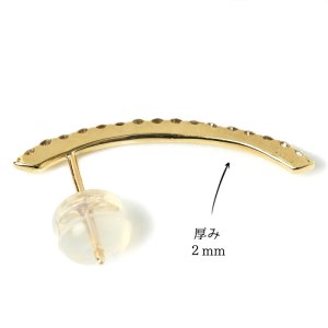 K18 straight line/スターライトライン ダイヤモンド ピアス 0620314591