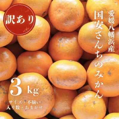 【創業85年 親子4代 愛媛みかん 一筋】訳あり 愛媛みかん 3kg【C20−50】【1595878】