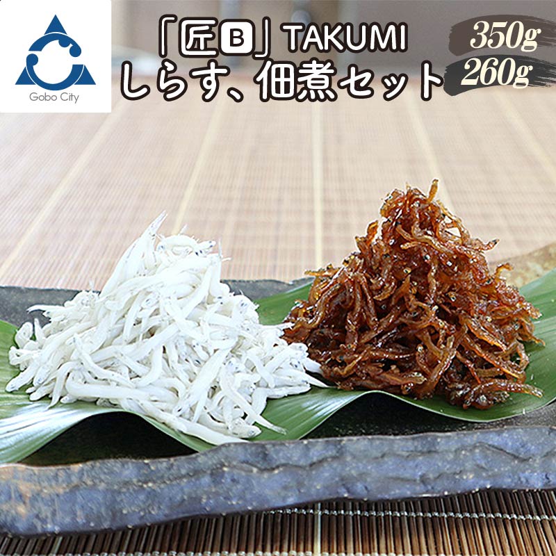 【ふるさと納税】【お中元】しらす、佃煮セット「金箱・匠」TAKUMI しらす シラス 釜揚げしらす 釜揚げシラス 佃煮 金箱 ご飯のお供 赤穂塩 贈答 ギフト