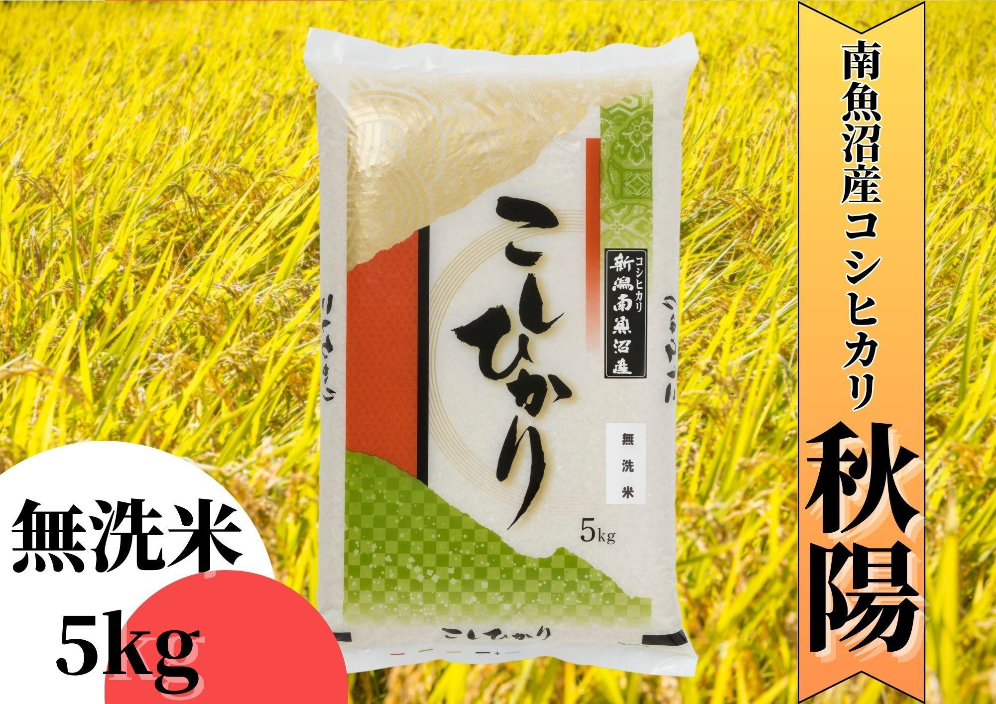 【令和7年産 新米予約】南魚沼産コシヒカリ「秋陽」（無洗米5kg）新潟県の特A地区南魚沼市の美味しいお米【2025年（令和7年）10月上旬より順次発送予定】【米 お米 こしひかり 南魚沼 米 無洗米 