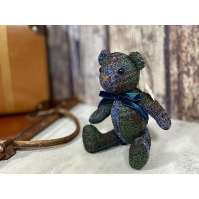 ふるさと納税 小牧市 テディベア(「創作姉妹」オールドイングリッシュベアM)色:ブルーグリーン[178S01-02]