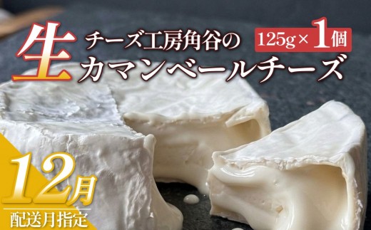 【ふるさと納税】【12月配送】超熟「生」カマンベールチーズ 1個 チーズ工房角谷 KAKUYA カマンベール チーズ ちーず 地元産生乳使用 生乳 手造り クリーミー おつまみ デザート 北海道 安平町 安平