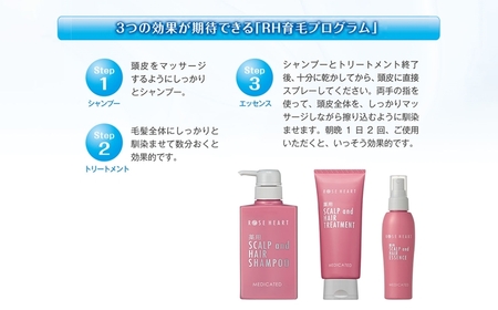 ローズハート 薬用スカルプ ヘアトリートメント ／ ゲオール化粧品 医薬部外品 ハーブの香り ふけ かゆみを防ぐ 潤い ヘアケア ダメージケア 奈良県 葛城市