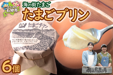 飛ぶ鳥農場 海の街たまごプリン 6個 たまご プリン プリン プリン