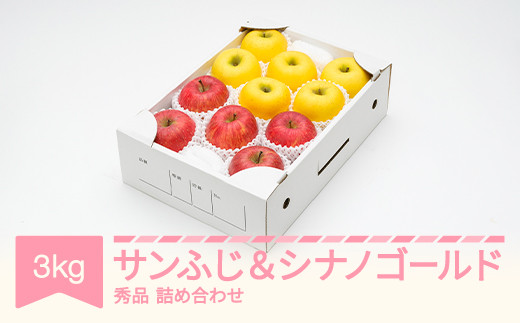 【先行予約】サンふじ ＆ シナノゴールド 約3kg 令和8年産 2026年産 りんご サンふじ シナノゴールド 山形県産 果物 ns-rifgx3
