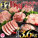 【ふるさと納税】＜宮崎県産豚肉バラエティーセット 合計3.6kg＞切落し とんかつ ロース ミンチ モモ バラ バラ切り落とし 肉 国産 ブランド豚 個別包装 おかず 晩ご飯 ディナー ご褒美 記念日 焼肉 バーベキュー アウトドア【MI193-hr】【肉の豊楽】