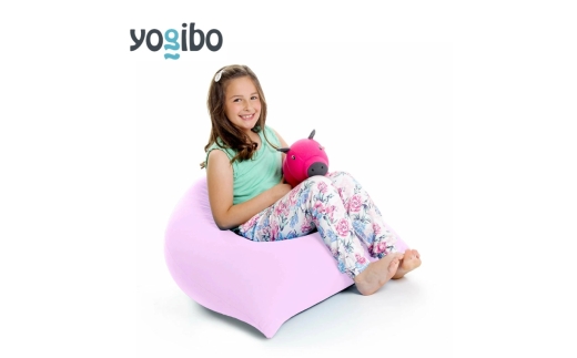 ヨギボー ピラミッド ラベンダー Yogibo Pyramid ビーズクッション 子ども用 小型 座椅子 三角形 持ち運び キッズ 洗えるカバー 家具 ギフト 大阪府 岸和田市 [№5385-1524]