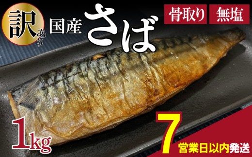 【7営業日以内発送】 訳あり 鯖 サバ 約 1kg 国産 訳アリ わけあり 切り身 冷凍 大容量 切身 家庭用 おかず おつまみ 惣菜 弁当 不揃い 規格外 小分け 送料無料 下関 山口